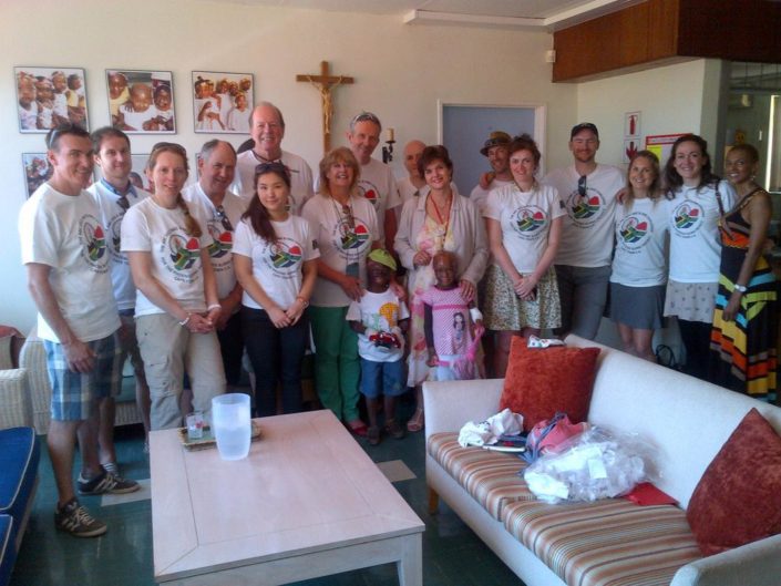 ABC bike and hike challenge – The group visits the children’s hospital and charity home. ABC bike and hike challenge - The group visits the children's hospital and charity home.