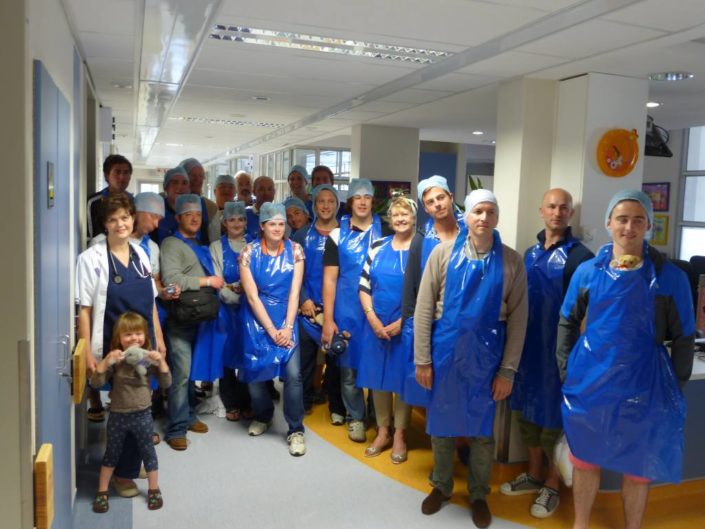 ABC bike and hike challenge – The group visits the hospital ABC bike and hike challenge - The group visits the hospital